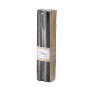 Bougies chandelle lisses en cire naturelle x4 – Noir