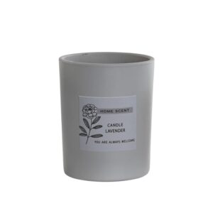 Bougie parfumée en pot de verre opaque – Lavande
