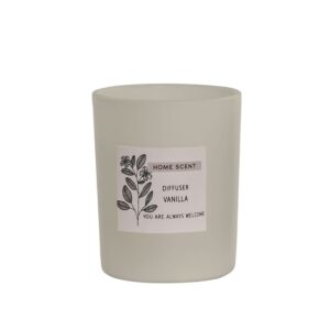 Bougie parfumée en pot de verre opaque – Vanille