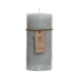 Bougie pilier parfumée cire naturelle texturée – Lin