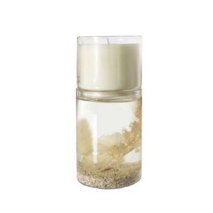 Bougie parfumée en pot de verre – Paradis Blanc