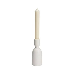 Bougeoir en porcelaine, bougie chandelle – 15cm