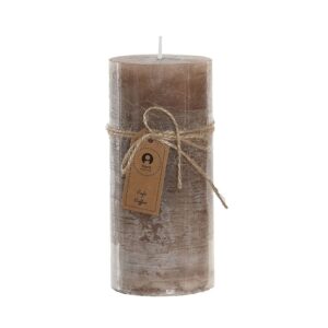 Bougie pilier parfumée cire naturelle texturée – Café