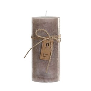 Bougie pilier parfumée cire naturelle texturée – Jasmin