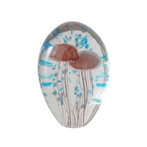 Boule en verre décorative à poser – Méduses, 14cm