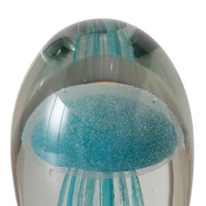 Boule en verre décorative à poser – Méduse, 16cm