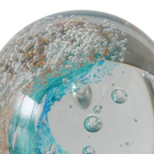 Boule en verre décorative à poser – Vague, 10cm