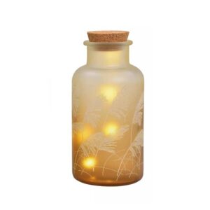 Bouteille lumineuse en verre – 5 ampoules LED