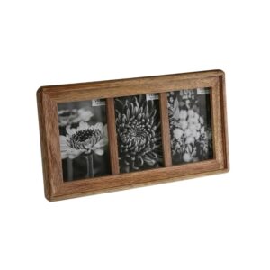 Cadre photo à poser en bois – Multivues 3 photos
