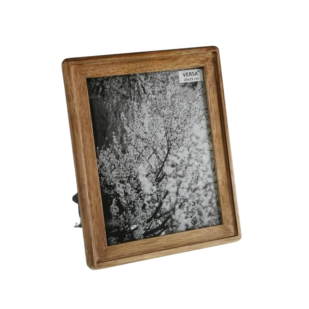 Cadre photo en bois de manguier 20x25cm à poser à la verticale pour salon ou chambre