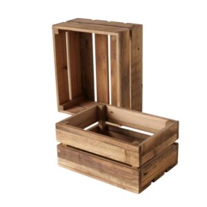 Caisse de rangement déco en bois – 2 modèles