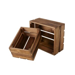 Caisse de rangement déco en bois – 2 modèles