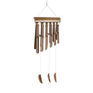 Carillon à vent extérieur en bambou naturel