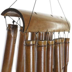 Carillon à vent extérieur en bambou naturel