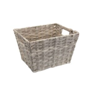 Corbeille de rangement en polyéthylène tressé – 29cm