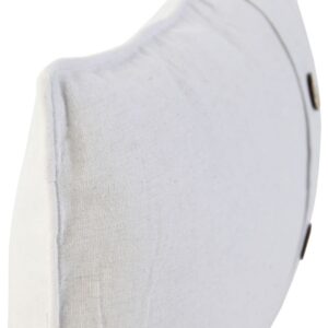 Coussin déco pour canapé en coton blanc – 30×50