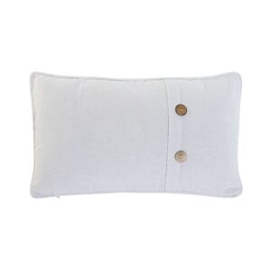 Coussin déco pour canapé en coton blanc – 30×50