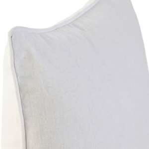 Coussin déco pour canapé en coton blanc – 45×45
