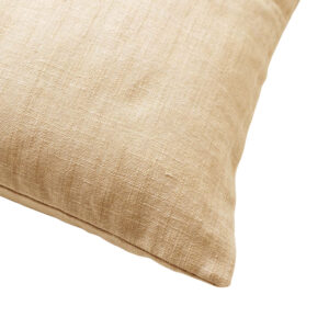 Coussin déco pour canapé en coton beige – 45×45