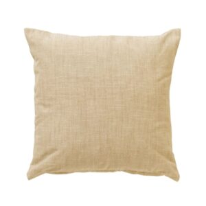Coussin déco pour canapé en coton beige – 45×45