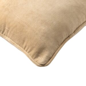 Coussin déco pour canapé en coton beige – 30×50