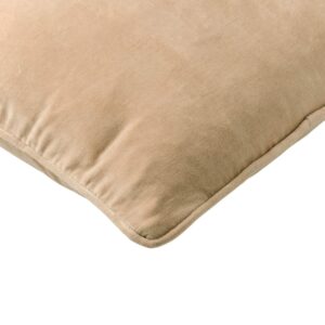 Coussin déco pour canapé en coton beige – 45×45