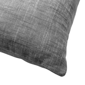 Coussin déco pour canapé en coton gris – 45×45