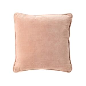 Coussin déco pour canapé en coton rose – 45×45