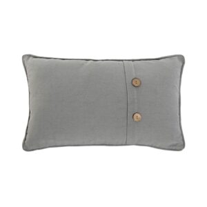 Coussin déco pour canapé en coton gris – 30×50