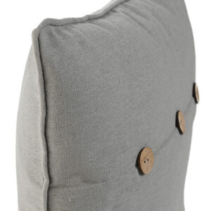 Coussin déco pour canapé en coton gris – 45×45