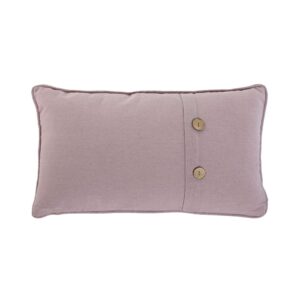 Coussin déco pour canapé en coton rose – 30×50