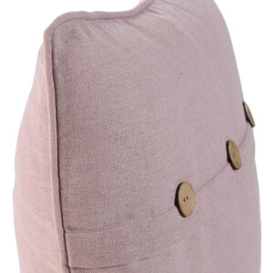 Coussin déco pour canapé en coton rose – 45×45