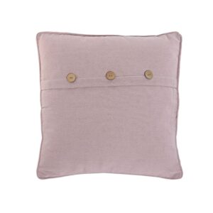 Coussin déco pour canapé en coton rose – 45×45