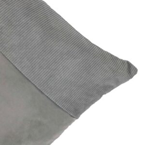 Coussin déco pour canapé en polyester gris – 45×45