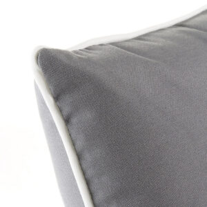 Coussin d’extérieur gris impermébale – 40×40