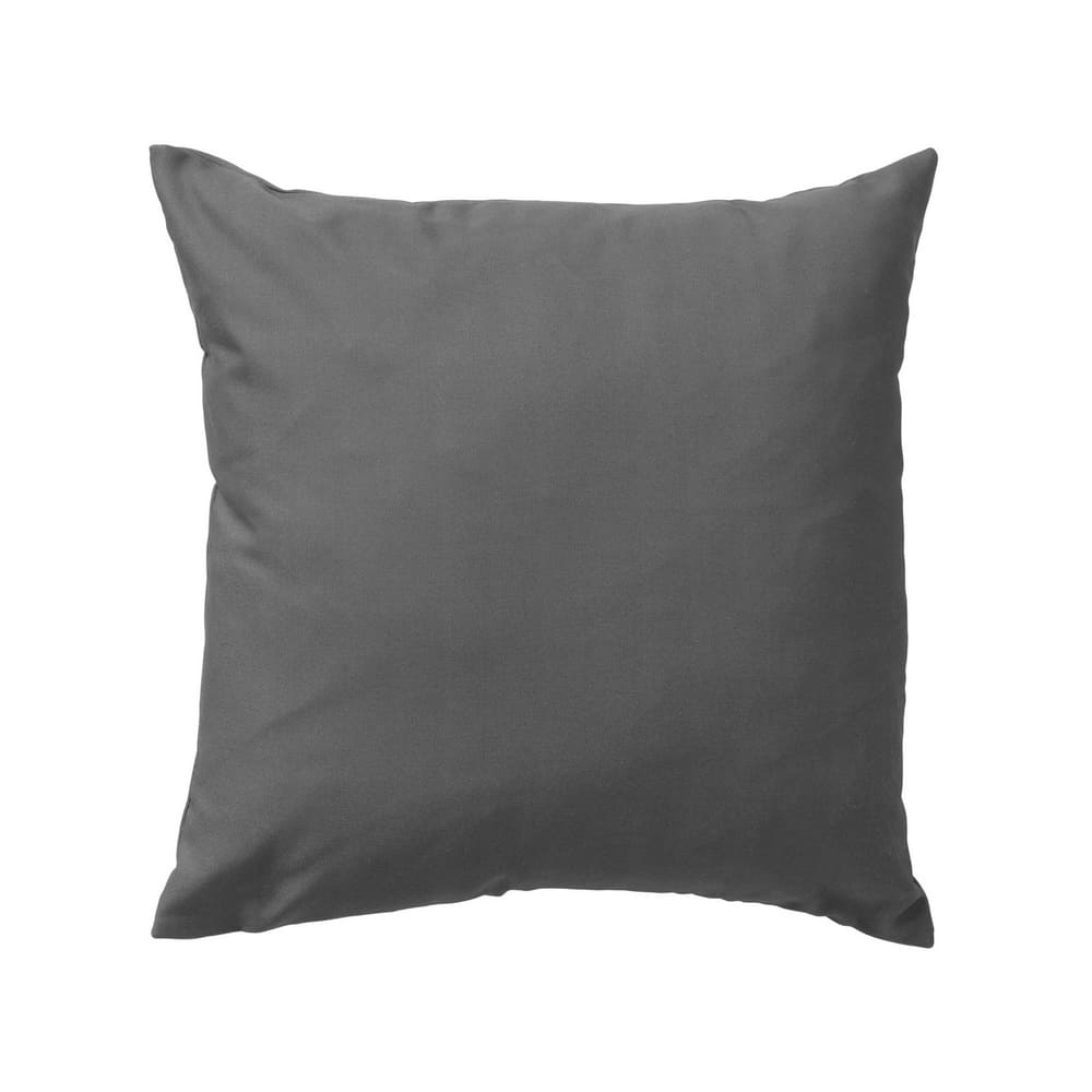 coussin extérieur gris en polyester, imperméable et résistant aux UV, 45x45cm