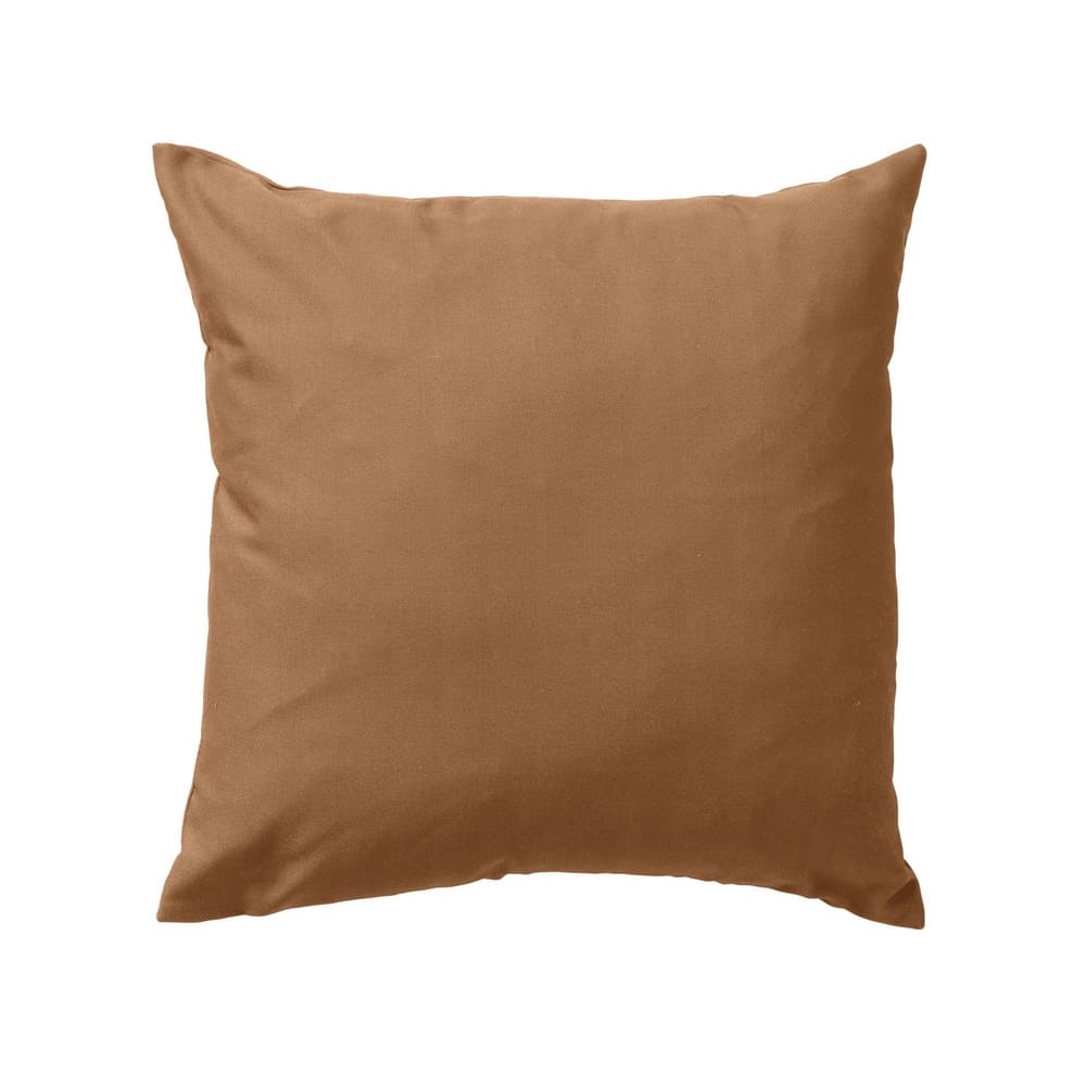 coussin extérieur marron en polyester, imperméable et résistant aux UV, 45x45cm