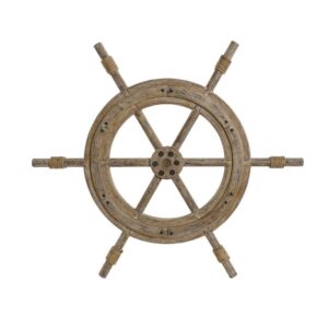 Décoration murale en bois – Barre de bateau 75cm