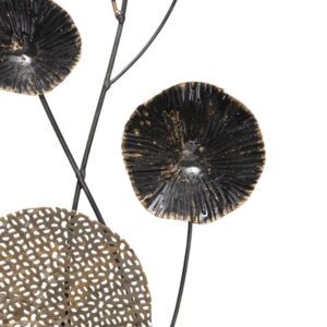 Décoration murale en métal – Tiges en fleurs 74cm