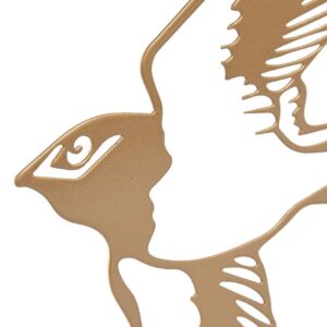Décoration murale extérieur en métal – Hirondelle 30cm