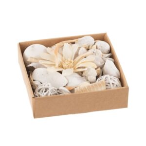 Boîte de décorations en bois et rotin – Pure nature