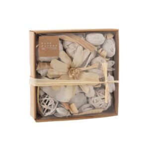 Boîte de décorations en bois et rotin – Pure nature