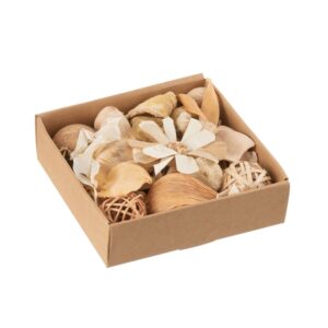 Boîte de décorations en bois et rotin – Pure nature