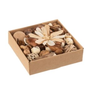 Boîte de décorations en bois et rotin – Pure nature