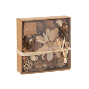Boîte de décorations en bois et rotin – Pure nature