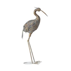 Oiseau décoratif extérieur en métal – Héron 76cm