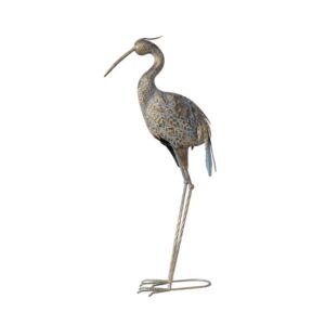Oiseau décoratif extérieur en métal – Héron 76cm