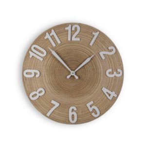 Horloge murale en bois et métal – Diamètre 60cm