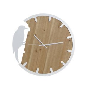 Horloge murale en bois et métal – Diamètre 50cm