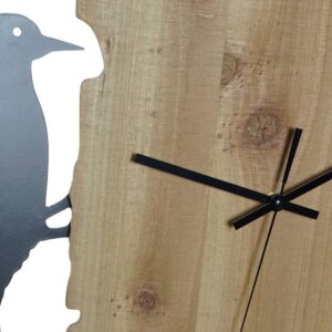 Horloge murale en bois et métal – Diamètre 50cm